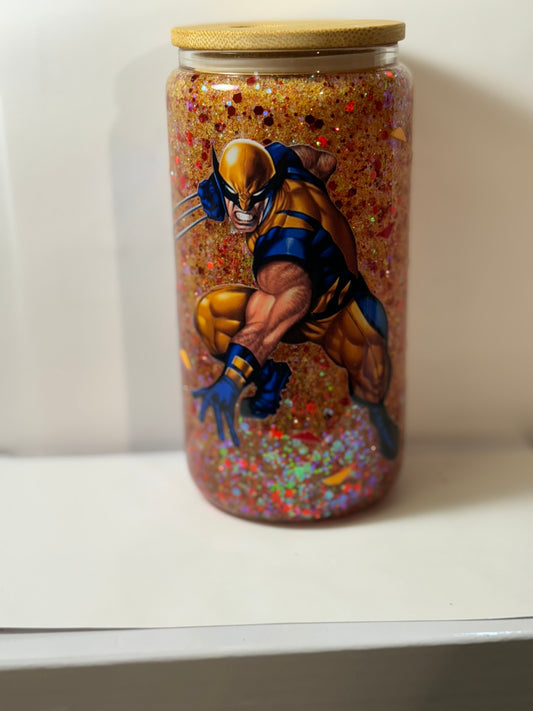 snowglobe tumbler deadpool and wolverine